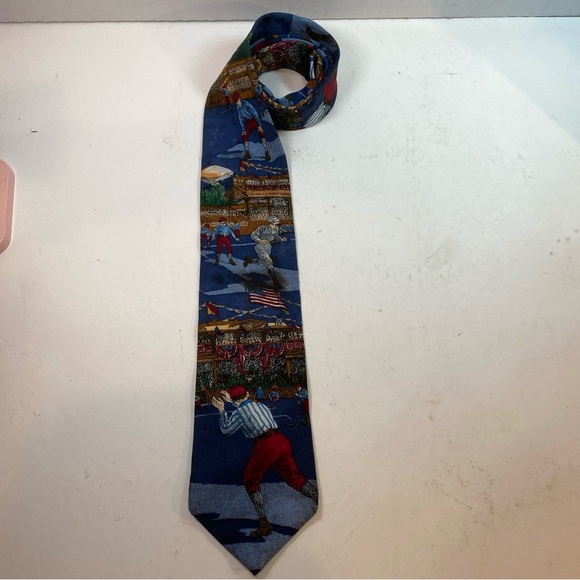 tango Other - Baseball Tie, Tango by Max Raab Tie Americana Series "You’re Out Circa 1921"